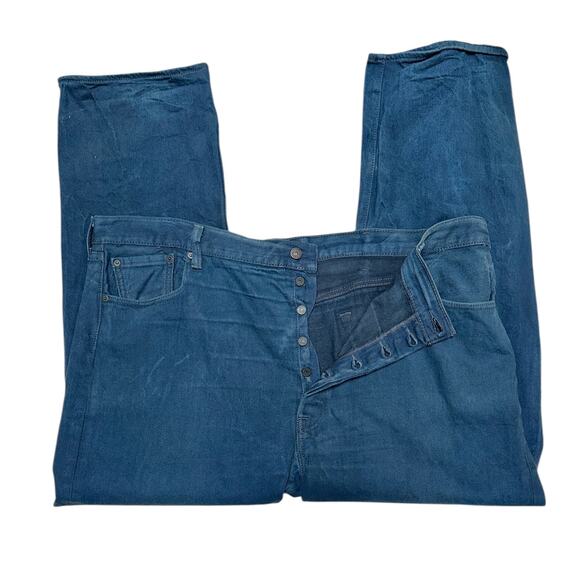 Levi's 501 Original Shrink-to-fit™ Men's Jeans - Cobalt Blue Wash - Picture 3 of 8